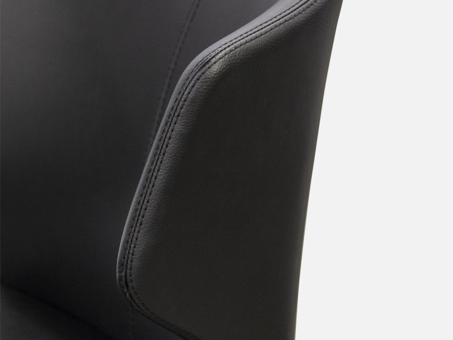 Sophisticated black PU leather dining chair, adding a sleek and contemporary touch to your dining space. Purchase now at Bradfords, Auckland, New Zealand.