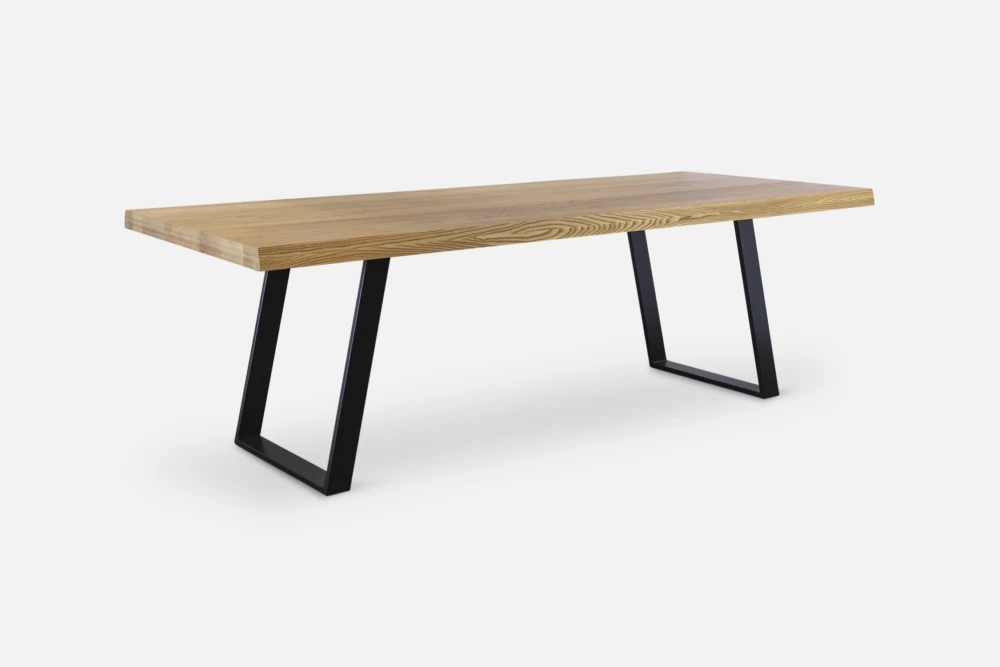 Classic timber top dining table, offering a natural and versatile centrepiece for your dining area. Find your ideal timber top table at Bradfords, Auckland, New Zealand. Italian made and designed by Oliver B of Italy.