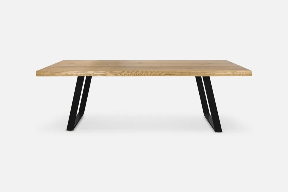 Classic timber top dining table, offering a natural and versatile centrepiece for your dining area. Find your ideal timber top table at Bradfords, Auckland, New Zealand. Italian made and designed by Oliver B of Italy.