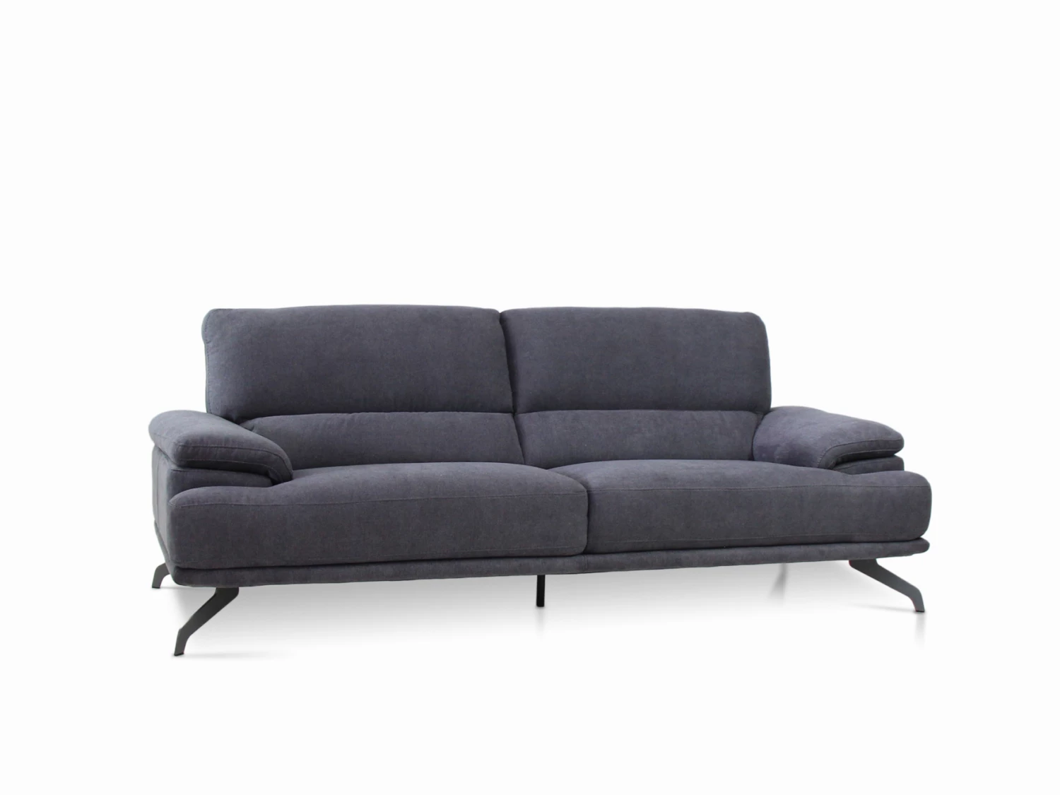 Dark Blue Fabric Cubo Rosso Sofa Couch Corner Chaise