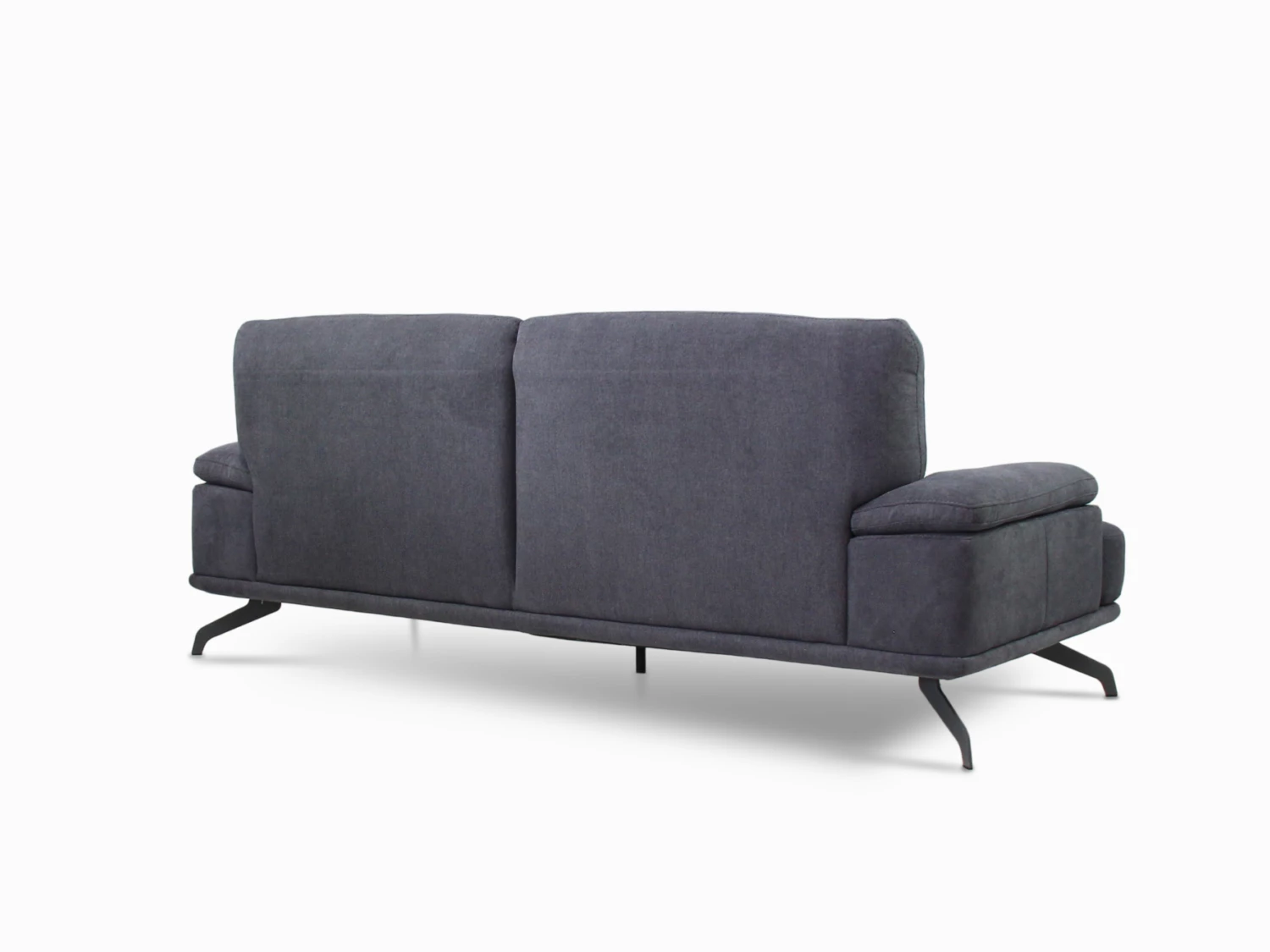 Dark Blue Fabric Cubo Rosso Sofa Couch Corner Chaise